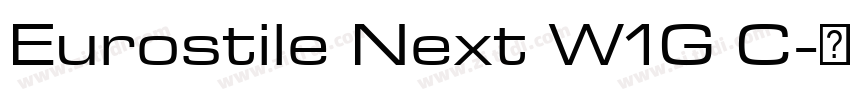 Eurostile Next W1G C字体转换 Eurostile Next W1G C字体转换